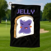 Matching Couple Peanut Butter And Jelly Gift Golf Towel