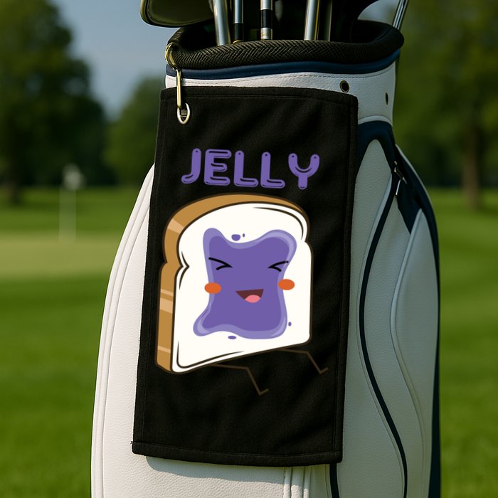 Matching Couple Peanut Butter And Jelly Gift Golf Towel