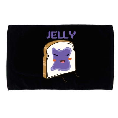 Matching Couple Peanut Butter And Jelly Gift Microfiber Hand Towel