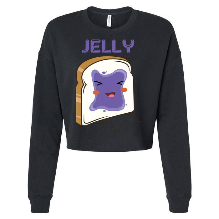 Matching Couple Peanut Butter And Jelly Gift Cropped Pullover Crew