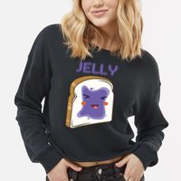 Matching Couple Peanut Butter And Jelly Gift Cropped Pullover Crew