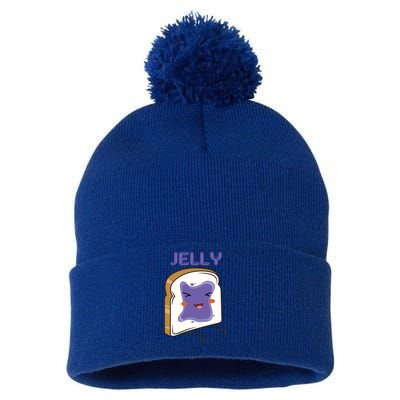Matching Couple Peanut Butter And Jelly Gift Pom Pom 12in Knit Beanie