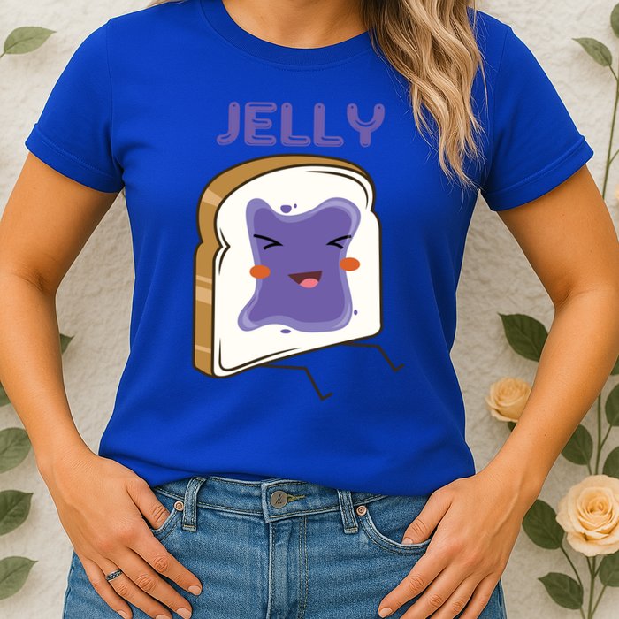 Matching Couple Peanut Butter And Jelly Gift Womens T-Shirt