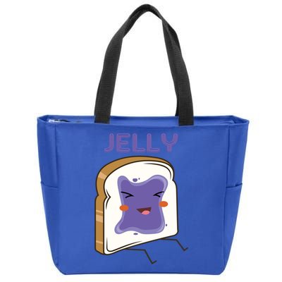 Matching Couple Peanut Butter And Jelly Gift Zip Tote Bag