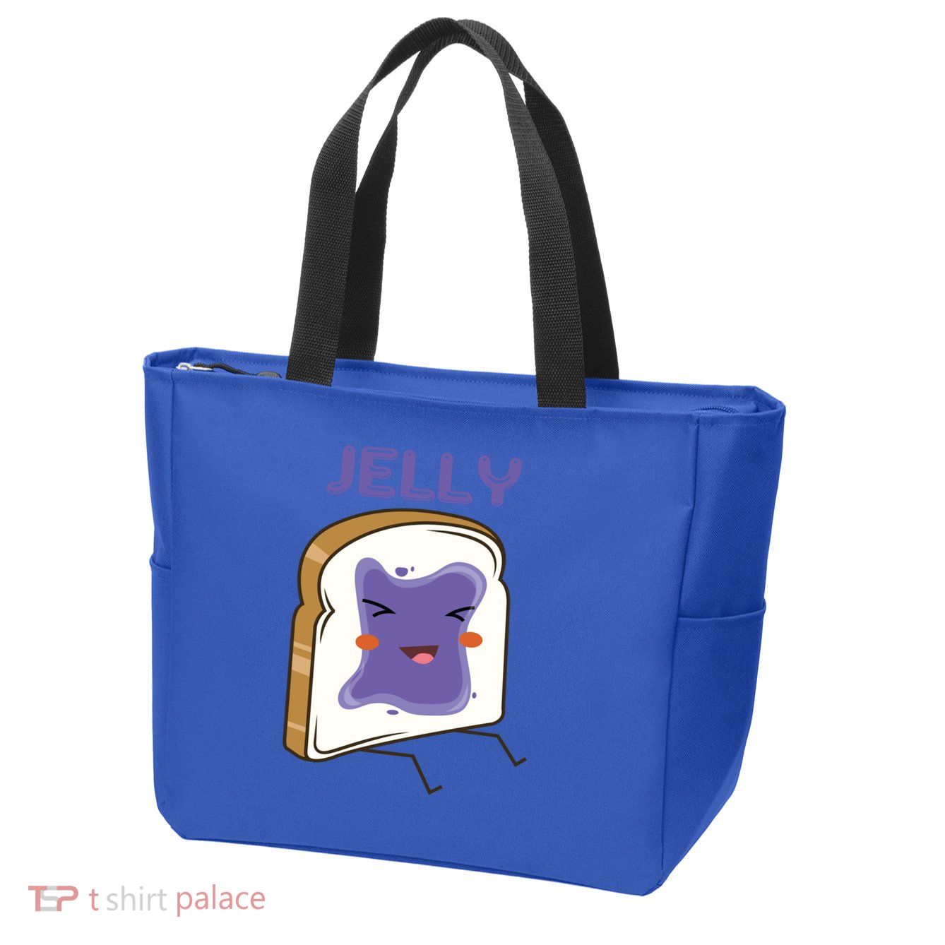 Matching Couple Peanut Butter And Jelly Gift Zip Tote Bag