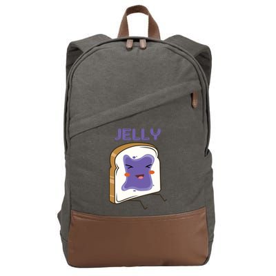 Matching Couple Peanut Butter And Jelly Gift Cotton Canvas Backpack