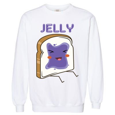 Matching Couple Peanut Butter And Jelly Gift Garment-Dyed Sweatshirt
