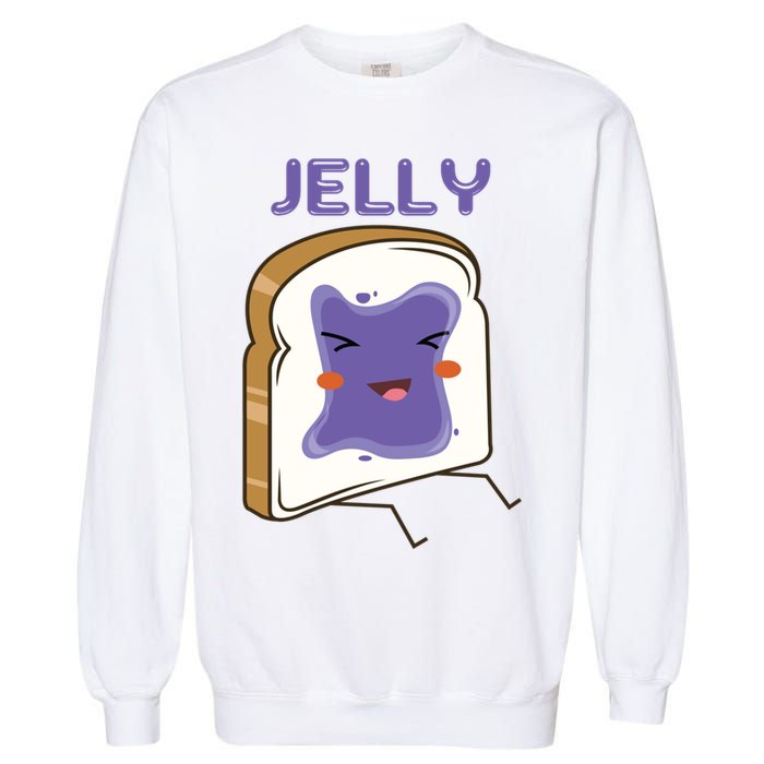 Matching Couple Peanut Butter And Jelly Gift Garment-Dyed Sweatshirt