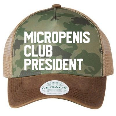 Micropenis Club President Funny Meme Sarcastic Stupid Cringe Legacy Tie Dye Trucker Hat