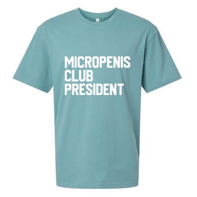Micropenis Club President Funny Meme Sarcastic Stupid Cringe Sueded Cloud Jersey T-Shirt