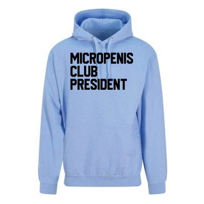 Micropenis Club President Funny Meme Sarcastic Stupid Cringe Unisex Surf Hoodie