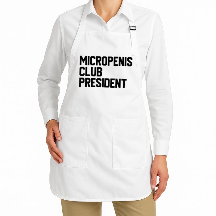 Micropenis Club President Funny Meme Sarcastic Stupid Cringe Apron