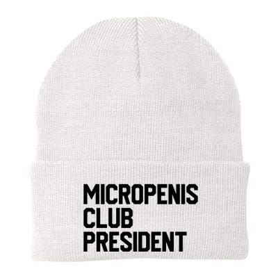 Micropenis Club President Funny Meme Sarcastic Stupid Cringe Beanie