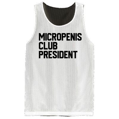 Micropenis Club President Funny Meme Sarcastic Stupid Cringe Mesh Reversible Basketball Jersey Tank