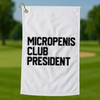 Micropenis Club President Funny Meme Sarcastic Stupid Cringe Golf Towel