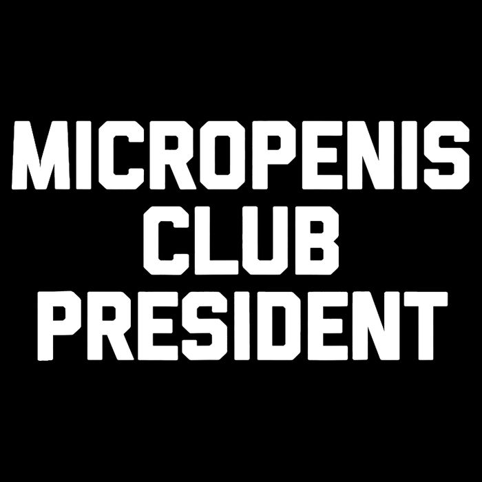 Micropenis Club President - Funny Saying Sarcastic Guys Zip Tote Bag