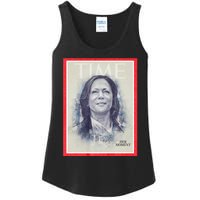 Magazine Cover President Kamala Harris Time Cover Campaign Supporters 2024 Ladies Essential Tank