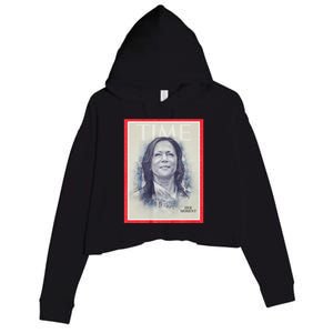 Magazine Cover President Kamala Harris Time Cover Campaign Supporters 2024 Crop Fleece Hoodie