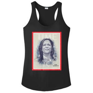 Magazine Cover President Kamala Harris Time Cover Campaign Supporters 2024 Ladies PosiCharge Competitor Racerback Tank