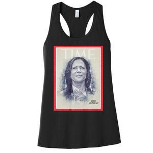 Magazine Cover President Kamala Harris Time Cover Campaign Supporters 2024 Women's Racerback Tank