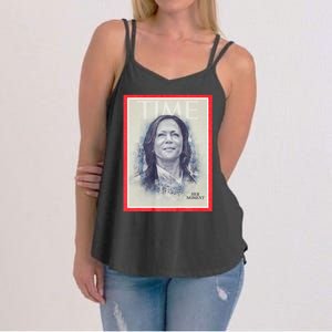 Magazine Cover President Kamala Harris Time Cover Campaign Supporters 2024 Women's Strappy Tank