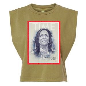 Magazine Cover President Kamala Harris Time Cover Campaign Supporters 2024 Garment-Dyed Women's Muscle Tee