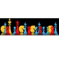 Multicolored Chess Pieces Thinking Smart Gift Bumper Sticker