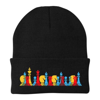 Multicolored Chess Pieces Thinking Smart Gift Beanie