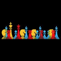 Multicolored Chess Pieces Thinking Smart Gift Toddler T-Shirt