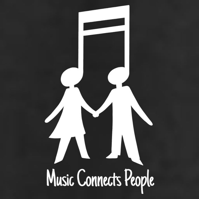Music Connect People Cute Gift 7 Panel Mesh Trucker Snapback Hat