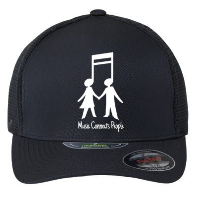 Music Connect People Cute Gift Flexfit Unipanel Trucker Cap