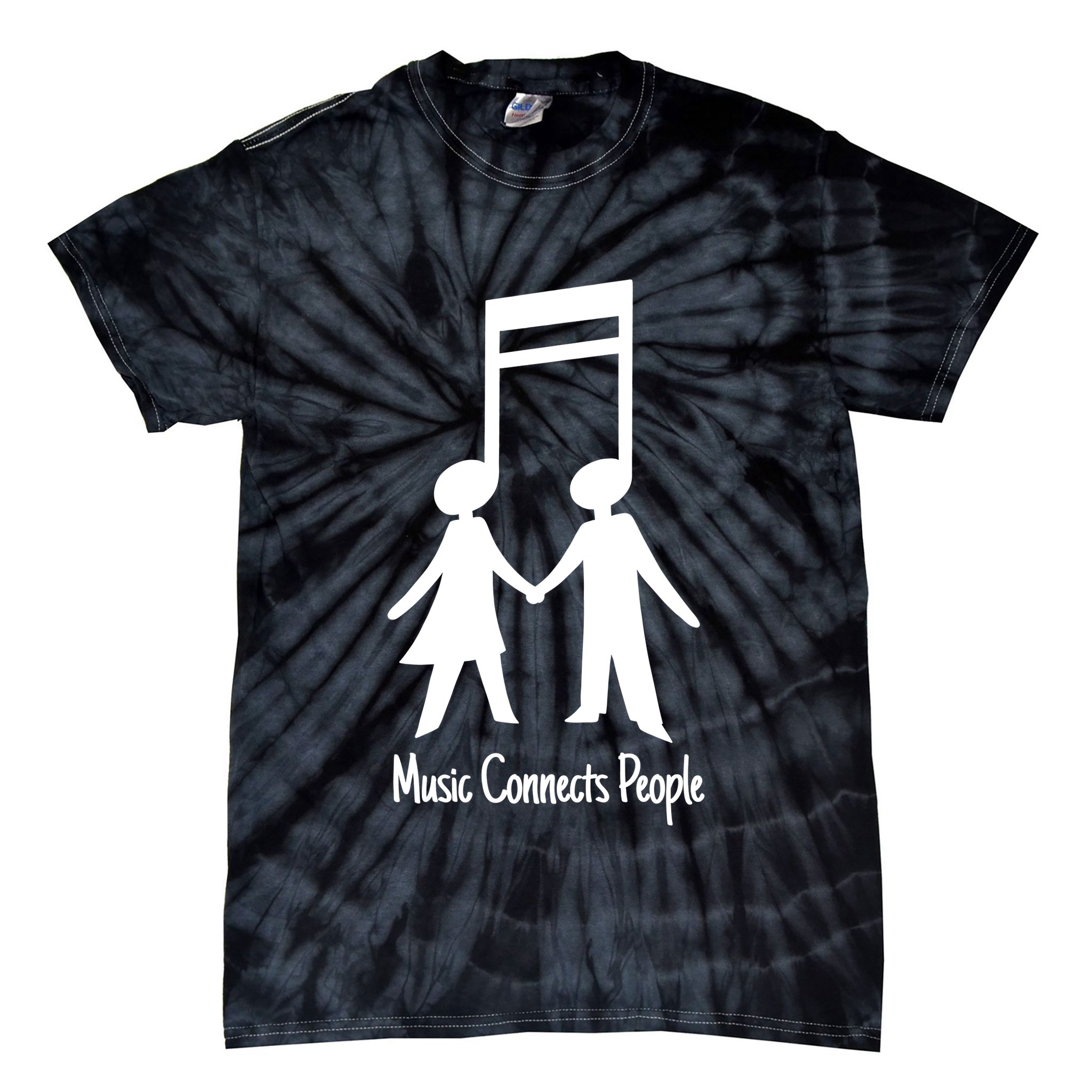 Music Connect People Cute Gift Tie-Dye T-Shirt
