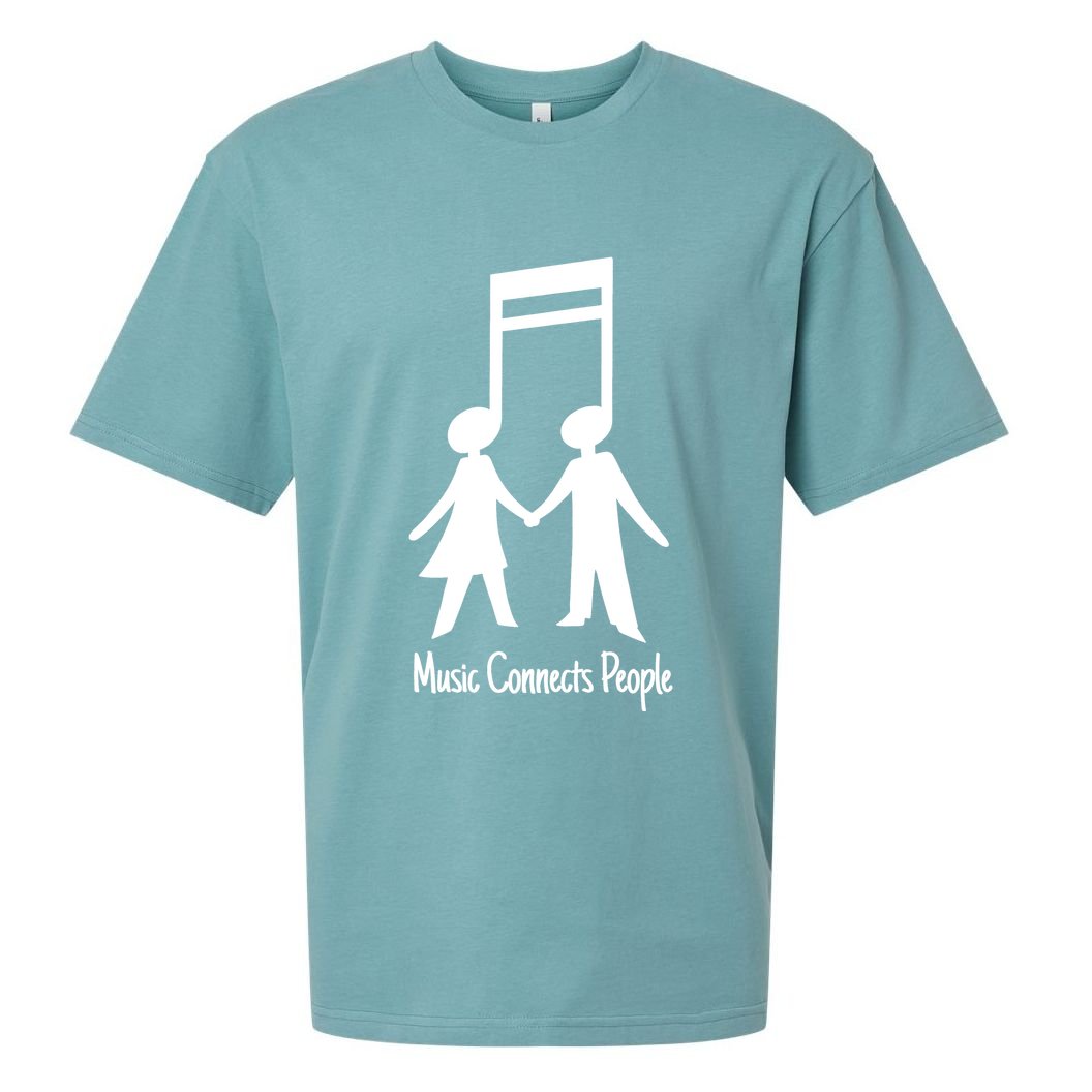Music Connect People Cute Gift Sueded Cloud Jersey T-Shirt