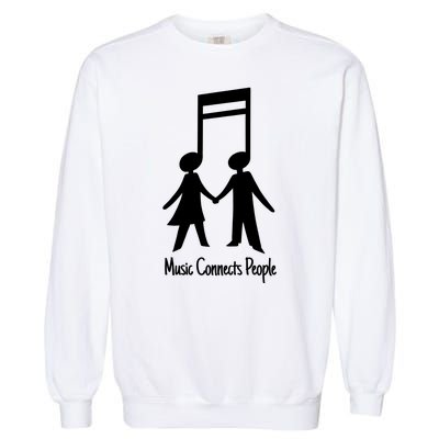 Music Connect People Cute Gift Garment-Dyed Sweatshirt