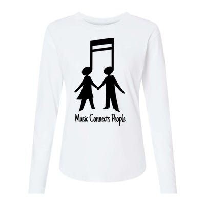 Music Connect People Cute Gift Womens Cotton Relaxed Long Sleeve T-Shirt