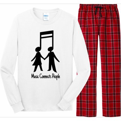 Music Connect People Cute Gift Long Sleeve Pajama Set