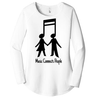 Music Connect People Cute Gift Women's Perfect Tri Tunic Long Sleeve Shirt