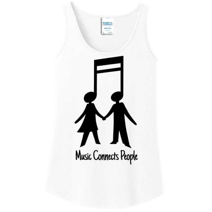 Music Connect People Cute Gift Ladies Essential Tank