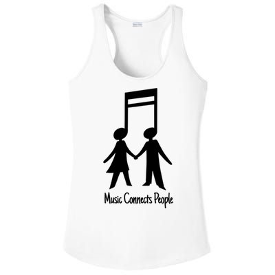 Music Connect People Cute Gift Ladies PosiCharge Competitor Racerback Tank