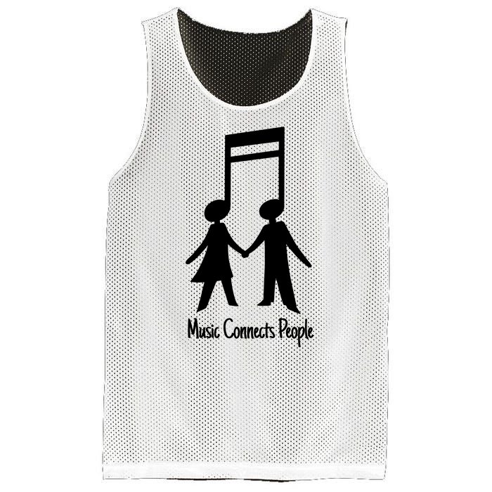 Music Connect People Cute Gift Mesh Reversible Basketball Jersey Tank