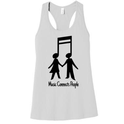 Music Connect People Cute Gift Women's Racerback Tank