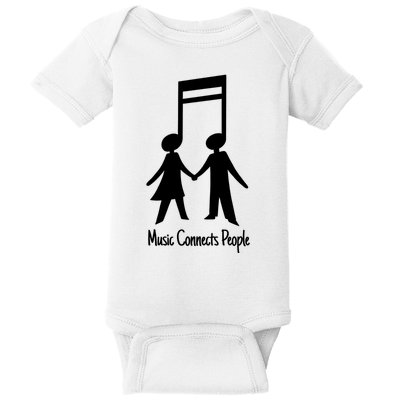 Music Connect People Cute Gift Baby Bodysuit