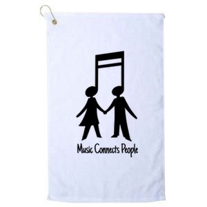 Music Connect People Cute Gift Platinum Collection Golf Towel