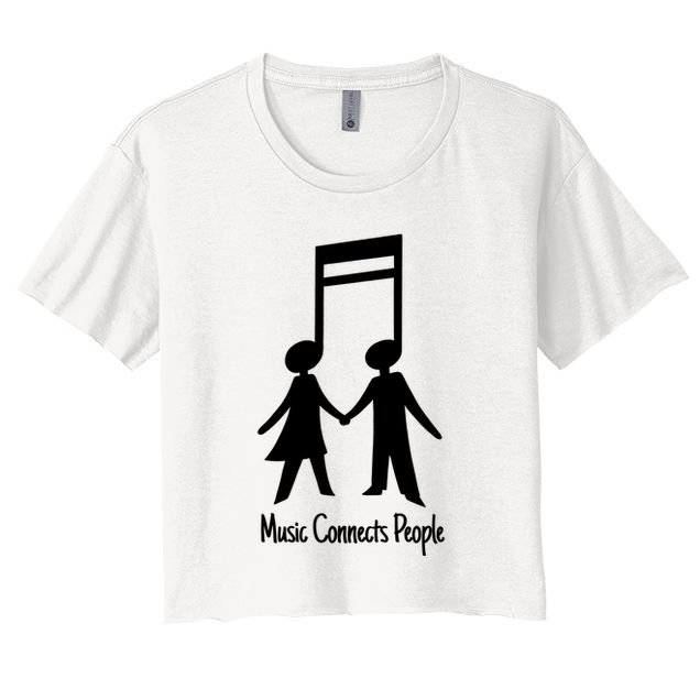 Music Connect People Cute Gift Crop Top