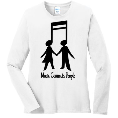 Music Connect People Cute Gift Ladies Long Sleeve Shirt