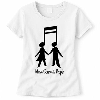 Music Connect People Cute Gift Womens T-Shirt