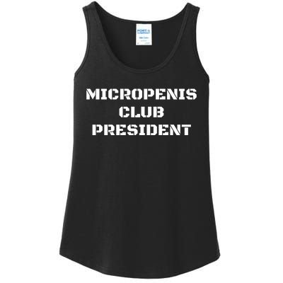 Micropenis Club President Funny Saying Sarcastic Ladies Essential Tank