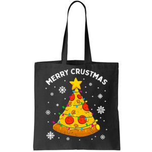 Merry Crustmas Pizza Christmas Tree Xmas Gifts Tote Bag