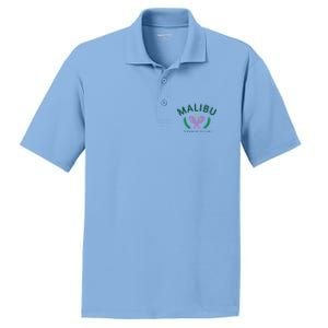 Malibu California Preppy Tennis Club PosiCharge RacerMesh Polo