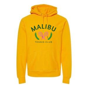 Malibu California Preppy Tennis Club Premium Hoodie